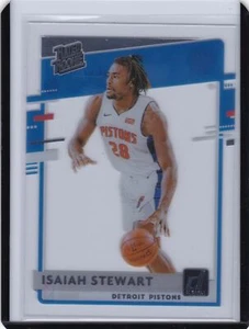 Novato con clasificación base Clearly Donruss 2020-21 #62 Isaiah Stewart - Pistones - Imagen 1 de 1