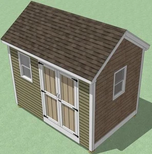 8x12 Shed Plans - How To Build Guide - Step By Step - Garden / Utility / Storage - Picture 1 of 1