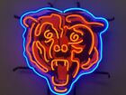 Lampe au néon panneau Chicago Bears Football 20"x16" avec impression HD vive
