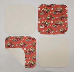 Christmas Vintage Truck Washcloths (Set of 4) - Afbeelding 1 van 1