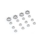 3X(16PCS Steel Bea 3X6X2mm 6X10X3mm for C14 C24 B36 MN D90 MN-90 MN99S RC Ca