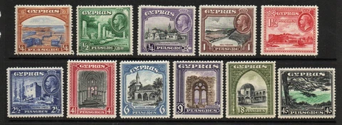 Cyprus - SG# 133 - 143 MH/MLH   -    Lot 1122185 Cover