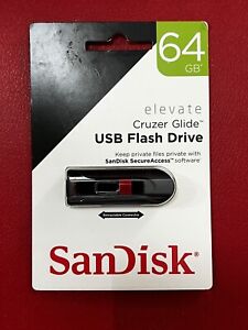 SanDisk Cruzer Glide Flash Drive 64GB USB 2.0 Sealed Package