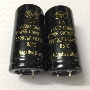 2/Lot NOVER 10000UF 63V 85°C CAP LA AUDIO GRADE POWER CAPACITOR (30*60MM) - Picture 1 of 4