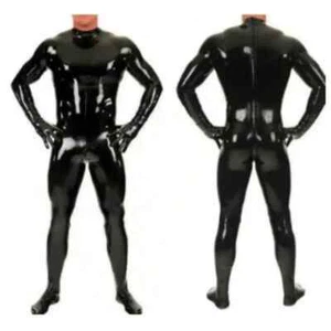 Latex Rubber Gummi Cosplay Catsuit Bodysuit Zentai Rear Zipper 0.4mm S-XXL - Picture 1 of 2