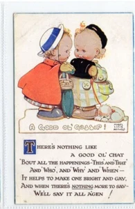 (Gd1761) Mabel Lucie Attwell, There's Nothing Like A Good Ol' Chat - Picture 1 of 4