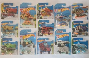 Mattel Hot Wheels dinosaur animal novelty toy short & long cards multilisting - Picture 1 of 21