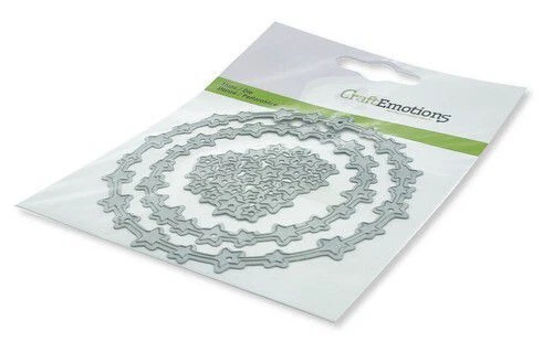 CraftEmotions Dies Die Cut Christmas Star Wreath Diameter 7cm 9cm 4cm - Image 1 of 1