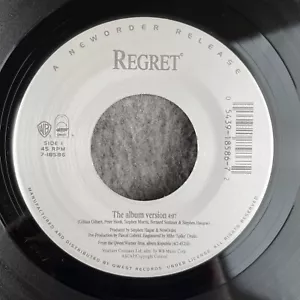 NEW ORDER Regret (Album Version / NewOrder mix) 45 Qwest 7-18586 NEW UNPLAYED - Picture 1 of 4