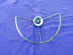 1960-1964 Ford Fairlane 500 Horn Ring Comet Falcon Steering Wheel Button OEM - Picture 1 of 11