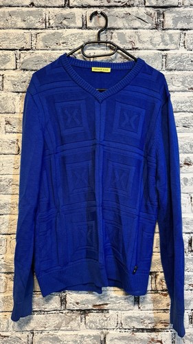 Versace Jeans Maglione Blu Uomo M Sweater Hoodie