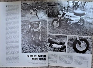 Suzuki MT50 1971 Mini Bike Moto 2p Articolo di prova - Foto 1 di 1