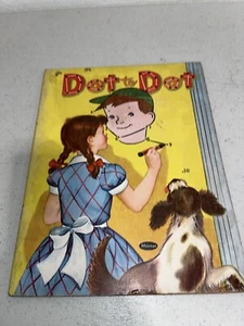 Vintage 1957 Whitman Dot To Dot Coloring Book Children USA - Picture 1 of 12