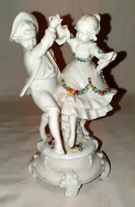 Porzellanfigur Schwarza-Saalbahn Porzellanfabrik E.&A. Müller (1890 bis 1927) - Bild 1 von 8
