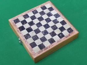Juego de Ajedrez Hecho a Mano Gorara Pieza de Piedra Caja de Madera - Imagen 1 de 5