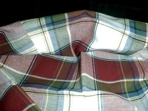 Longaberger Little Market Basket Liner - Paprika Plaid - Picture 1 of 1