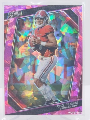 Bryce Young 26/75 2023 Panini VIP Pink Cracked Ice #62 Alabama - Image 1 of 2