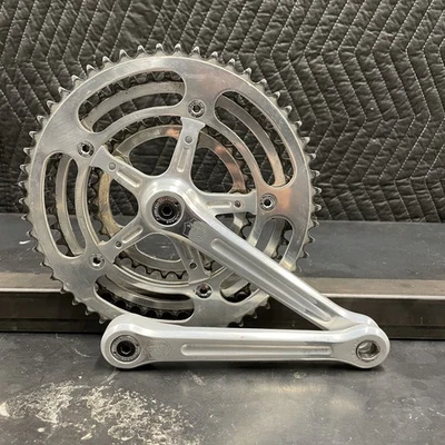 Vintage Campagnolo Nuovo Record Triple Crankset - 170mm - 54/46/31 - Used - Image 1 of 4