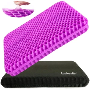 Extra Thick Gel Seat Cushion for Long Sitting, Gel Cushion for Pressure Relie... - Picture 1 of 8