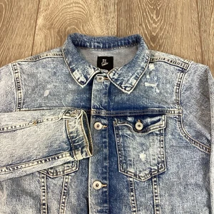 Art Class Jean Jacket Youth Kids L 10/12 Button Denim Pockets - Picture 1 of 5