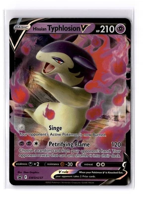 Hisuian Typhlosion V - SWSH237 Sword & Shield Black Star Promo Card - NM - TCG - Image 1 of 2