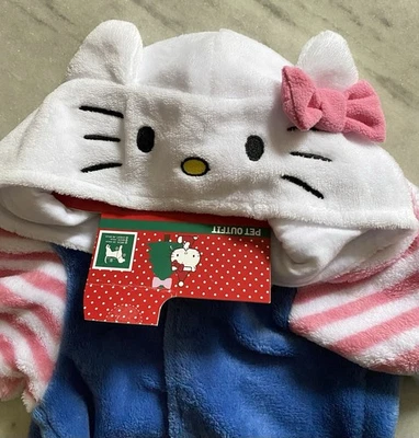 Hello Kitty Pet Outfit Costume Pajamas Dog Sanrio Medium - Image 1 of 4