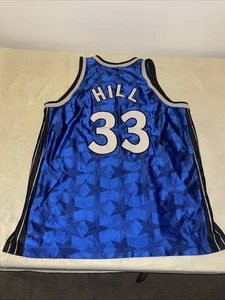 AUTÉNTICA CAMISETA Grant Hill Champion Para Hombre 52 Usada en Excelente Condición Orlando Magic Azul Cosida De Colección - Imagen 1 de 13