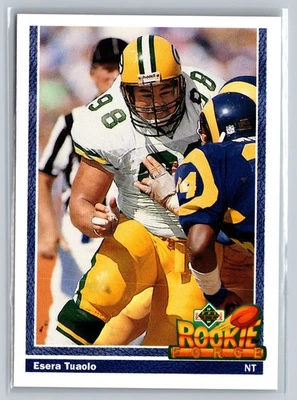 1991 Upper Deck #635 Esera Tuaolo Green Bay Packers - Image 1 of 2
