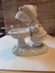 Precious Moments 1990 A Reflection of His Love Porcelain Figurine 5" - Picture 1 of 9