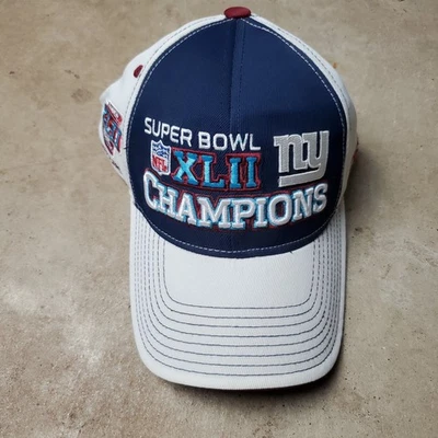 Gorra Reebok OS Multi NFL Super Bowl XLII 42 Champs 2008 New York Giants nueva sin etiquetas Foto 1 de 4