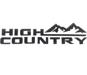 Gloss Black High Country Emblem Tailgate Badge For 2019-2024 Silverado—FREE SHIP - Bild 1 von 4