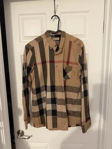 Burberry Plaid Dress Shirt Authentic - Picture 1 of 7