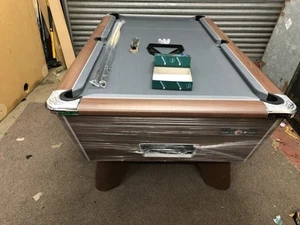 7FT BY 4FT NEW SUPREME WINNER GREY CLOTH COIN OPERATED POOL TABLE CAN DELIVER - Picture 1 of 7