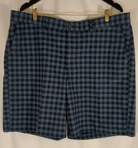 LL Bean Herren Shorts blau kariert Gingham Taschen Wandern Stretch Baumwolle Gr. 42 W  - Bild 1 von 7