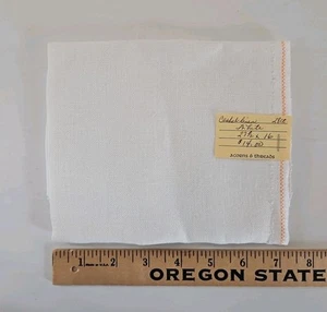 28 Count Zweigart Cashel Linen WHITE 27-1/2" x 16" CCS - Picture 1 of 3