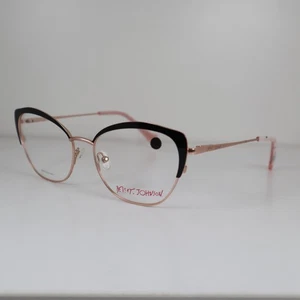 Monturas de gafas de metal Betsey Johnson FIVE STARS NEGRAS 54-17-140 mm - Imagen 1 de 11