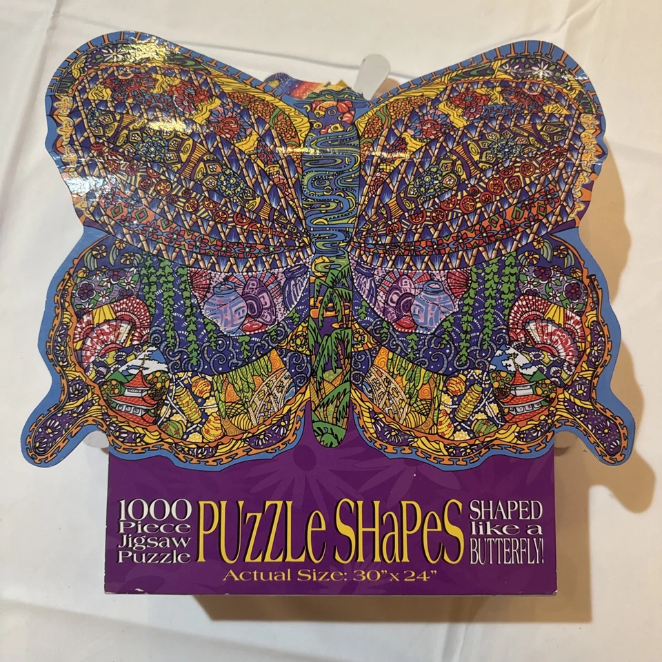 RARE 1000 Piece Ceaco 1997 Shaped Jigsaw Puzzle Fish Complete
