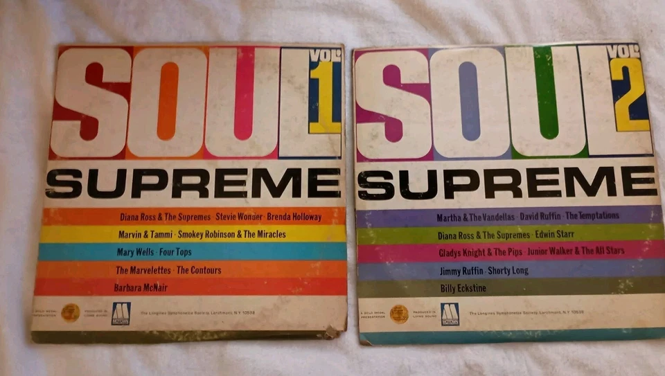 Soul Supreme Vol. 1 & Vol. 2 (2 LPs, Longines 1969) Motown Sound Various Artist  - Image 1 of 2
