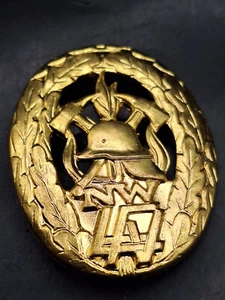Feuerwehr Abzeichen Orden Dienstauszeichnung Landesfeuerwehr NW LFV Gold - Bild 1 von 2