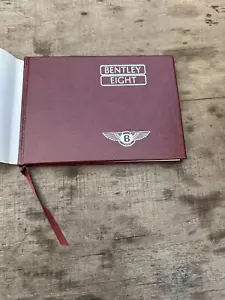 1986 BENTLEY EIGHT OWNER'S HANDBOOK - LEATHER BOUND with Cover Book Manual - Picture 1 of 9