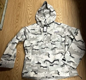 Nwt Womens Oakley Gray Camouflage Hooded Half Zip Holly Anorak Jacket XL $190 - Picture 1 of 4