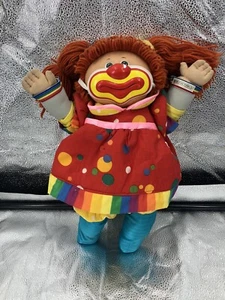 1985 Parche de repollo para niños payaso de circo pelo rojo ojos verdes con cuerpo, pañal - Imagen 1 de 5