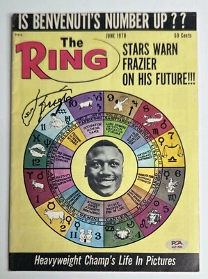 Joe Frazier Signed The Ring Magazine PSA AN11506 - Image 1 of 3