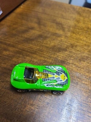 1998 Green Cat-A-Pult Hot Wheels Super Launcher Car Yellow Windshield Thailand - Image 1 of 4