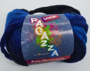 (99 €/kg): 50 g LG RAGAZZA LOOP - weiches Bändchengarn im Farbverlauf #6990 - Bild 1 von 2