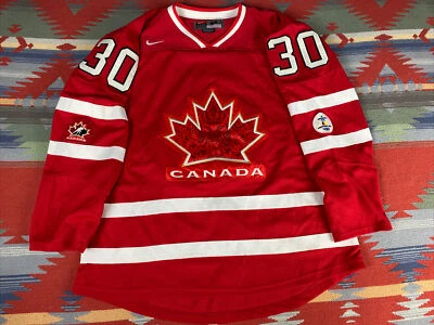 Camiseta deportiva de hockey Martin Brodeur 2010 Canadá Nike talla M Juegos Olímpicos Vancouver Foto 1 de 4