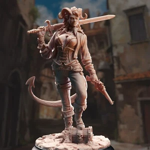 Syntheia Tiefling Rogue Scoundrel Artificer Fighter Ranger Miniatura | D&D DnD - Foto 1 di 3