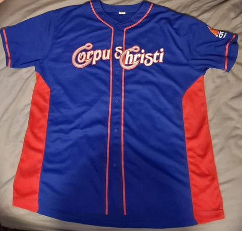 Corpus Christi Hooks SGA Baseball Jersey Adult XL Texas League Button Down Cover