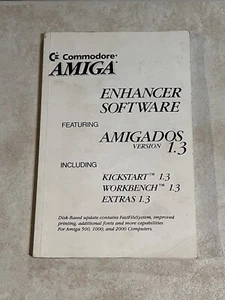 Vintage Commodore Amiga Enhancer Software User Manual/Book Feat Amigados 1.3 - Picture 1 of 4