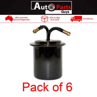 (QTY 6) GJ Fuel Filter Z348 suits Subaru Forrester Impreza Liberty Outback WRX - image 1 of 2